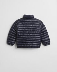 Blusão de penas acolchoado leve e brilhante Kids