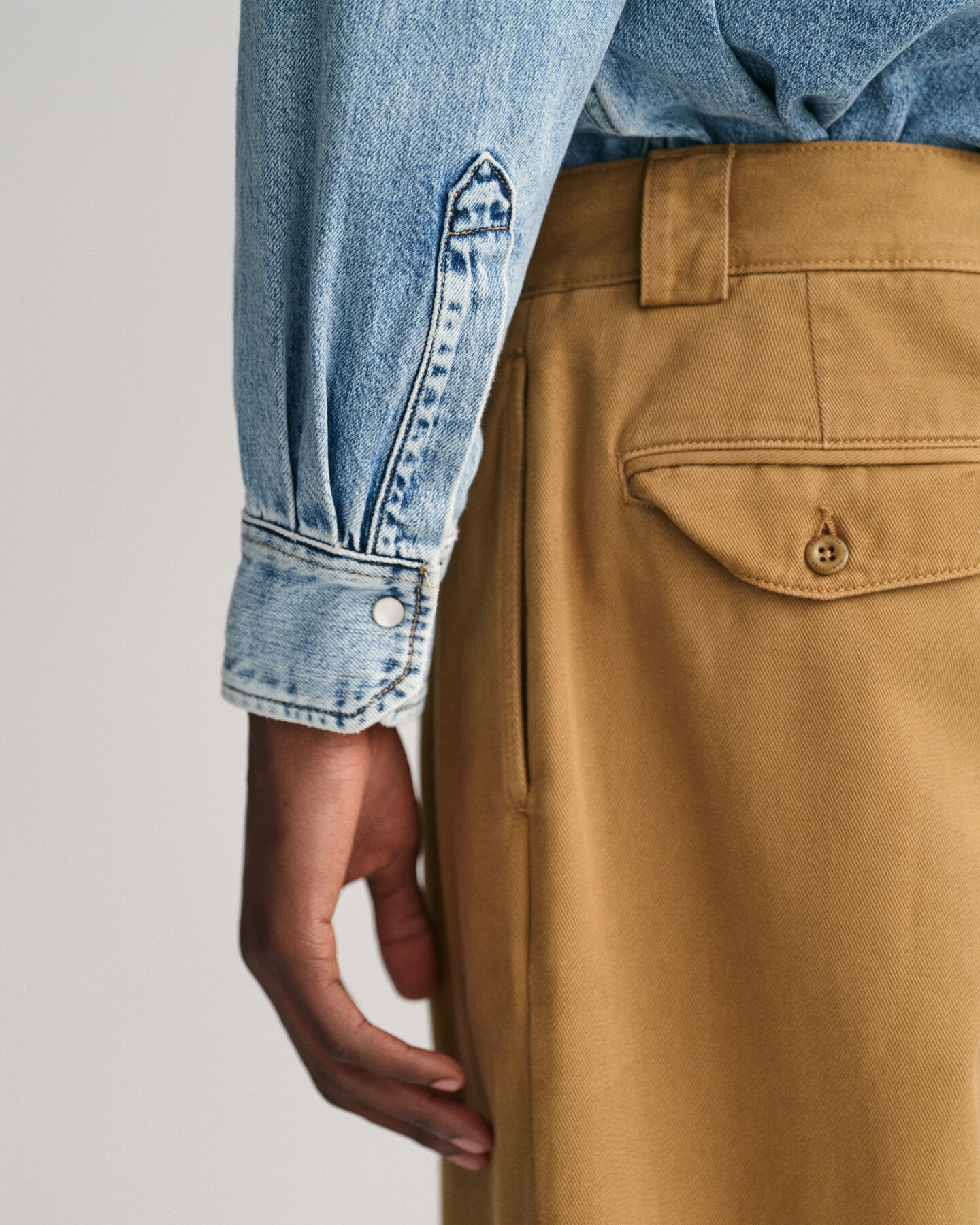 Camisa de ganga oversized