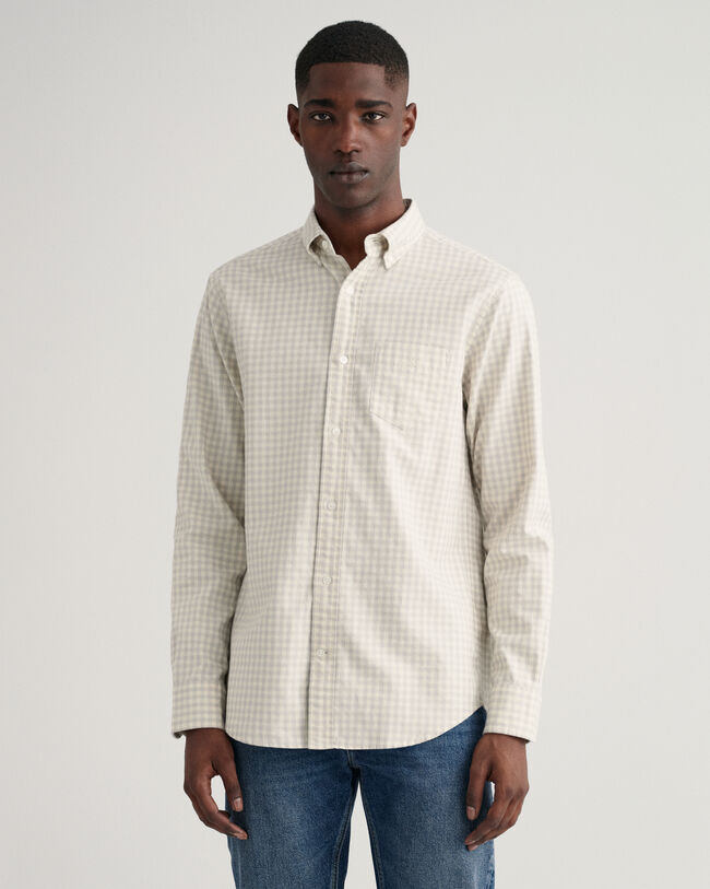 Camisa gingham jaspe regular fit