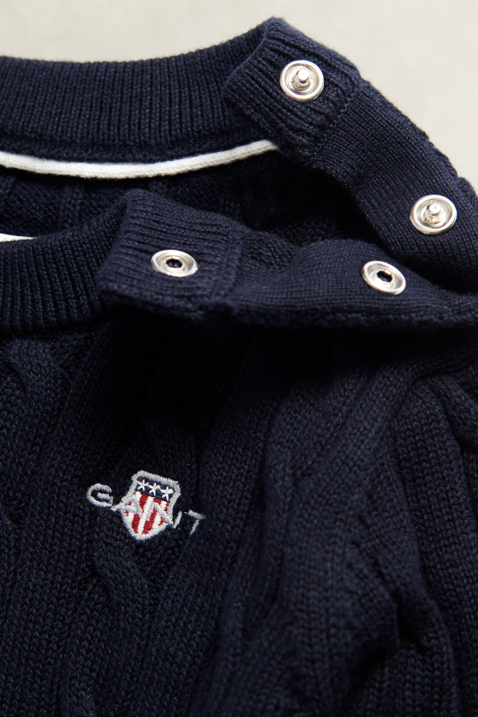 Camisola de malha entrançada Shield Boys