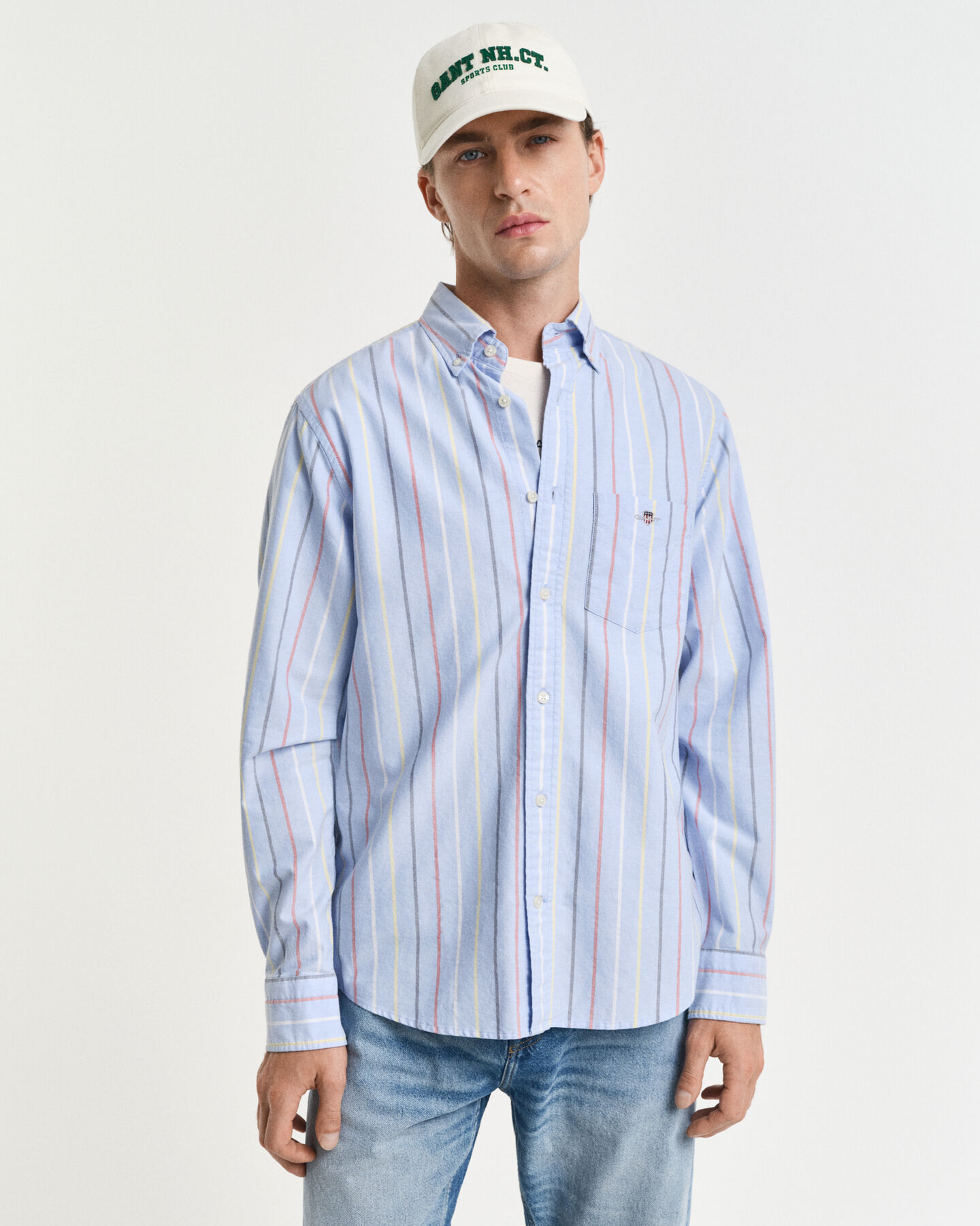 Camisa Oxford às riscas Classic regular fit