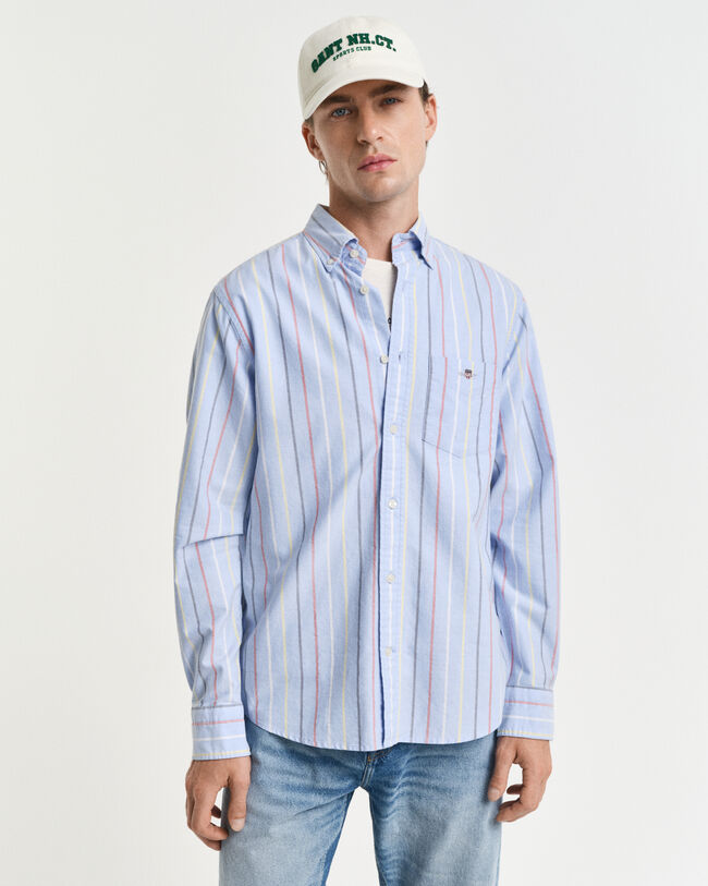 Camisa Oxford às riscas Classic regular fit