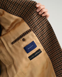 Blazer com padrão de xadrez oversized