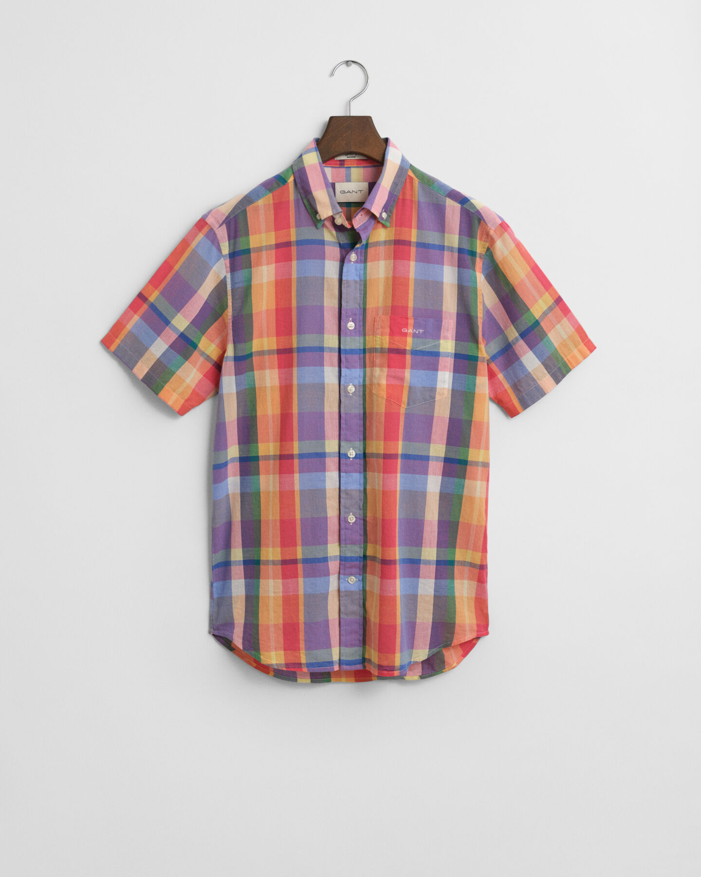 Camisa de manga curta Indian Madras regular fit