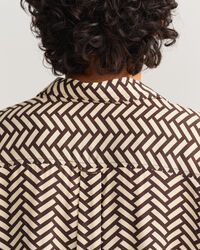 Camisa Geometric relaxed fit