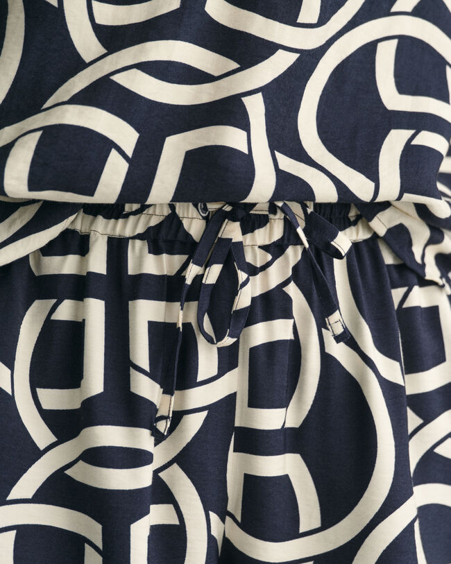 Cal&ccedil;&otilde;es pull-on com estampado Monogram relaxed fit