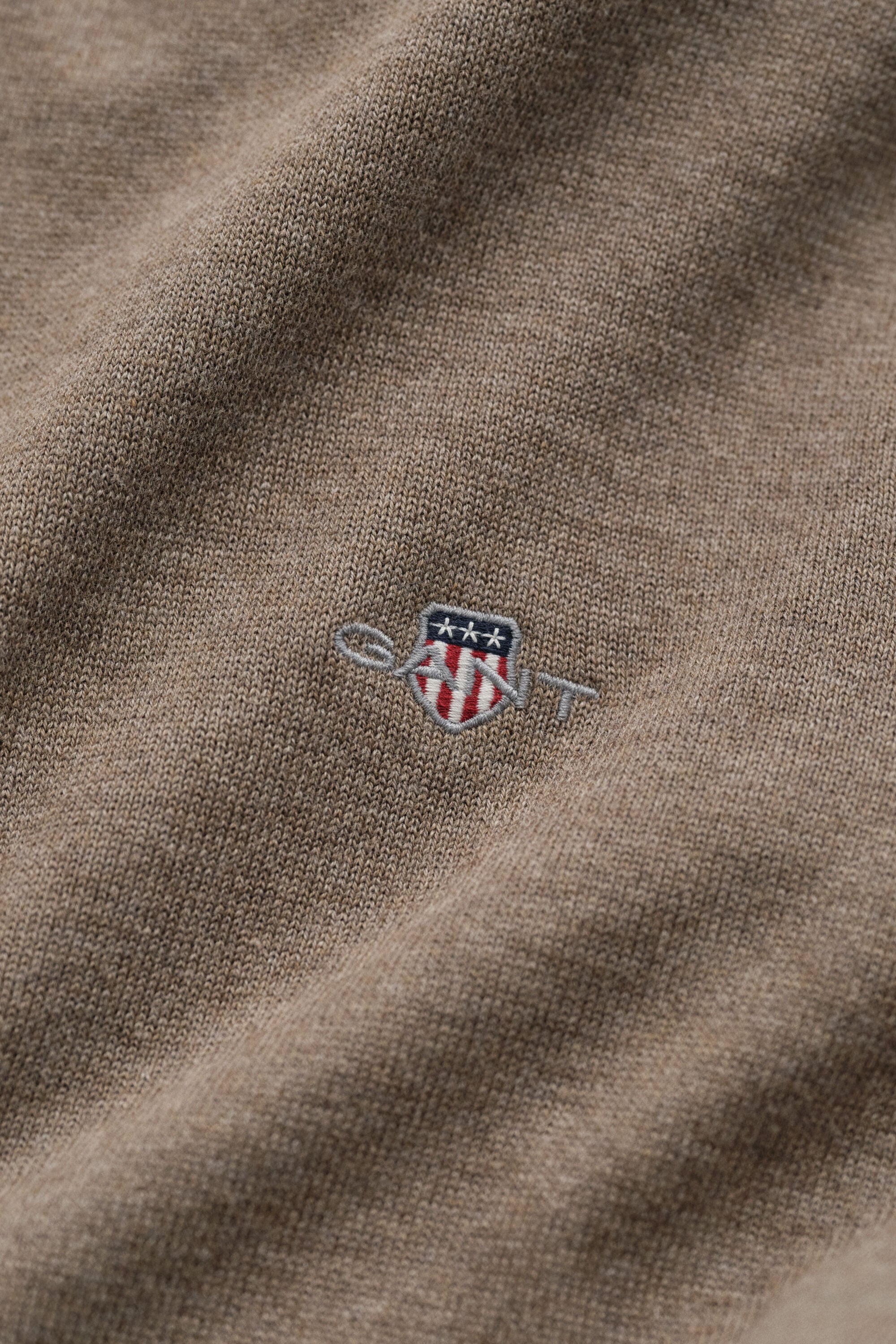 Sweatshirt com meio fecho em algodão clássico