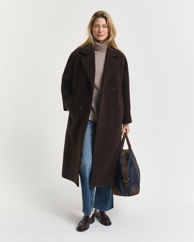 Camisola de malha em mistura de lã e caxemira suave com gola alta