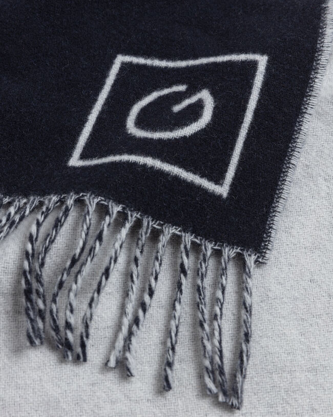 Cachecol em lã de dupla face