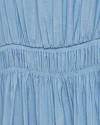 Vestido com mangas volumosas Flounce