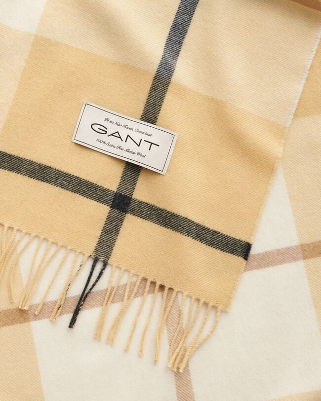 Manta decorativa em lã de merino extrafina