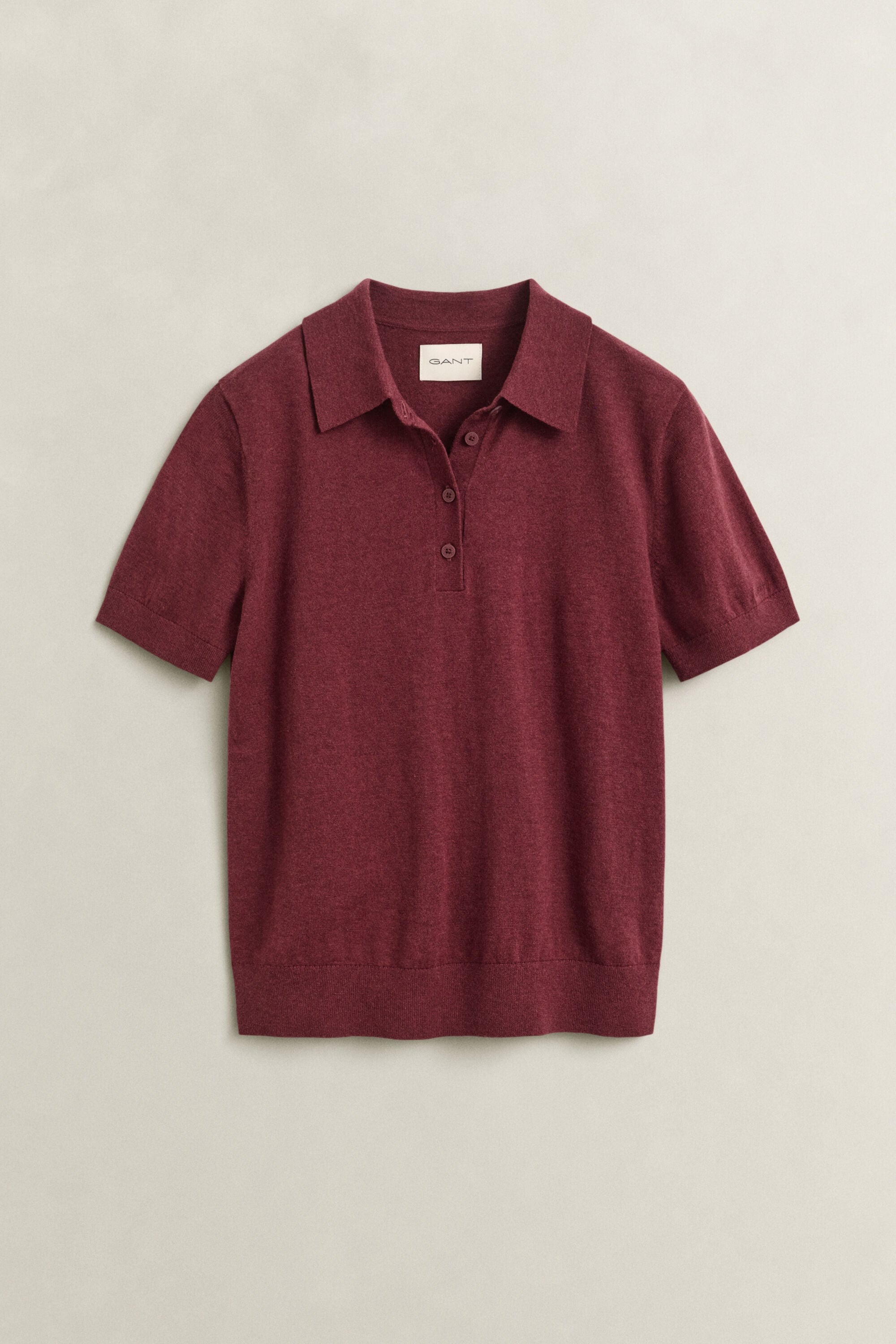 Camisola de malha estilo polo leve