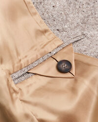 Blazer em lã texturizada regular fit