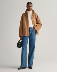 Casaco de l&atilde; curto