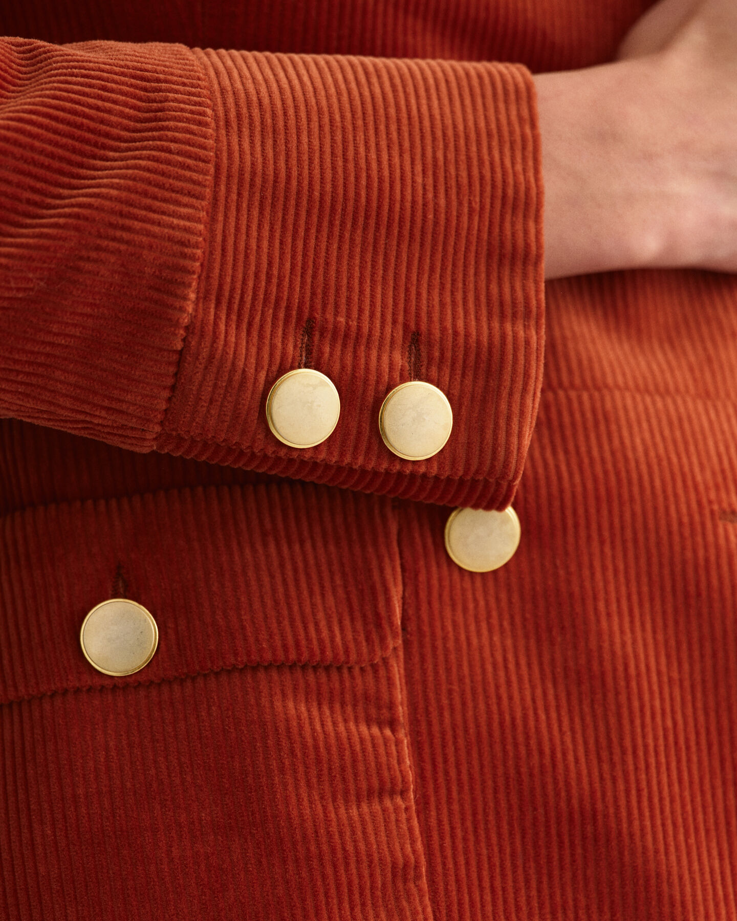 Blazer em bombazina slim