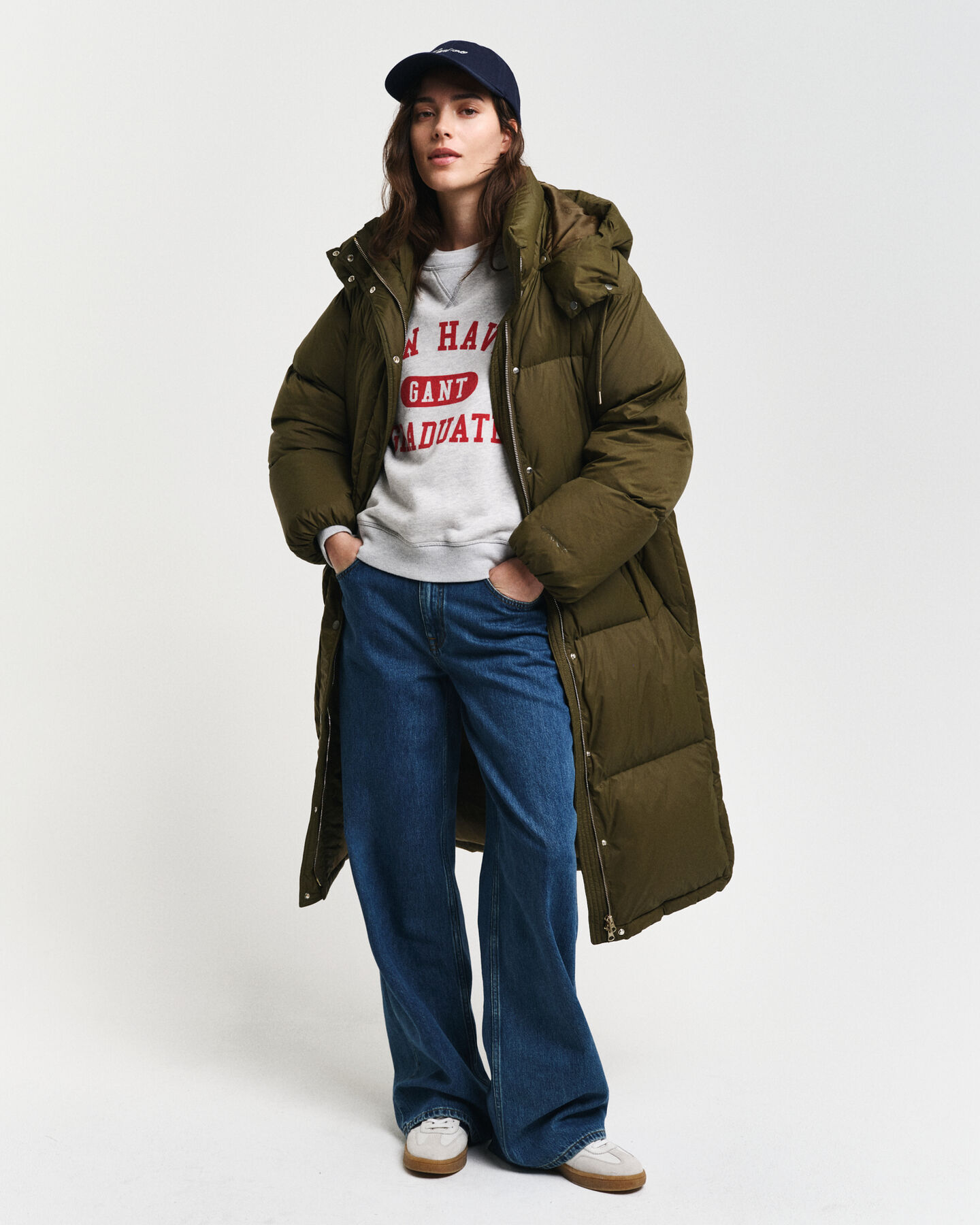 Sobretudo de penas comprido