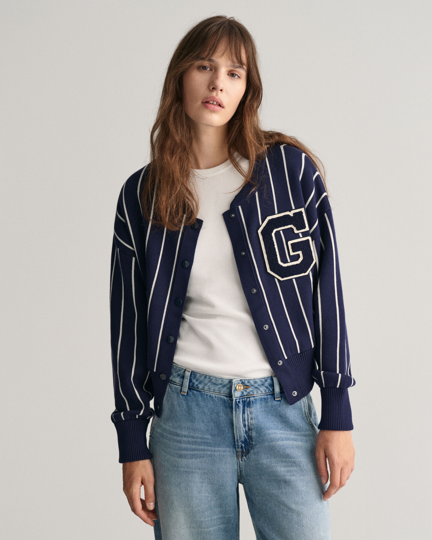 Casaco de malha bomber GANT Varsity