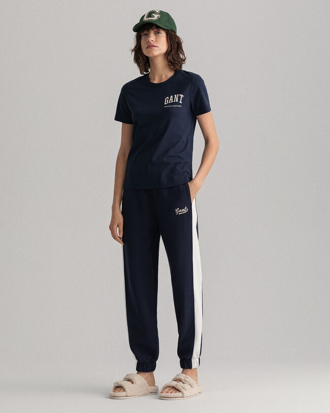 Calças desportivas com bloco de cor