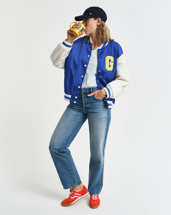 T-shirt com decote em V Sunfaded