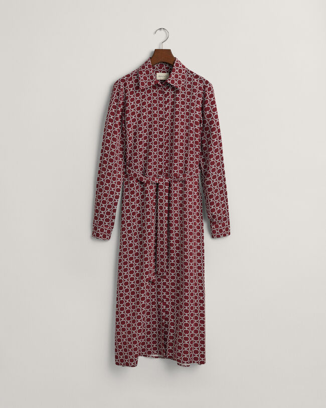 Vestido-camisa Geometric slim fit