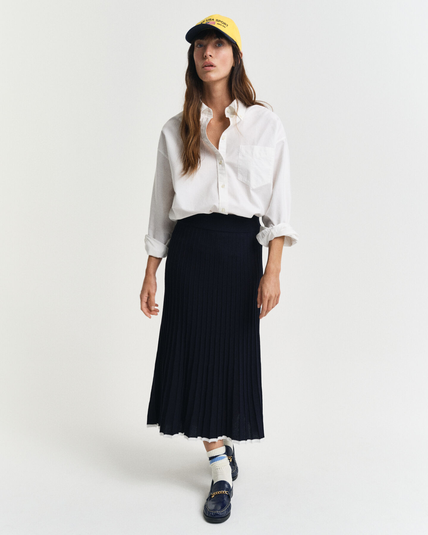 Saia em malha de viscose