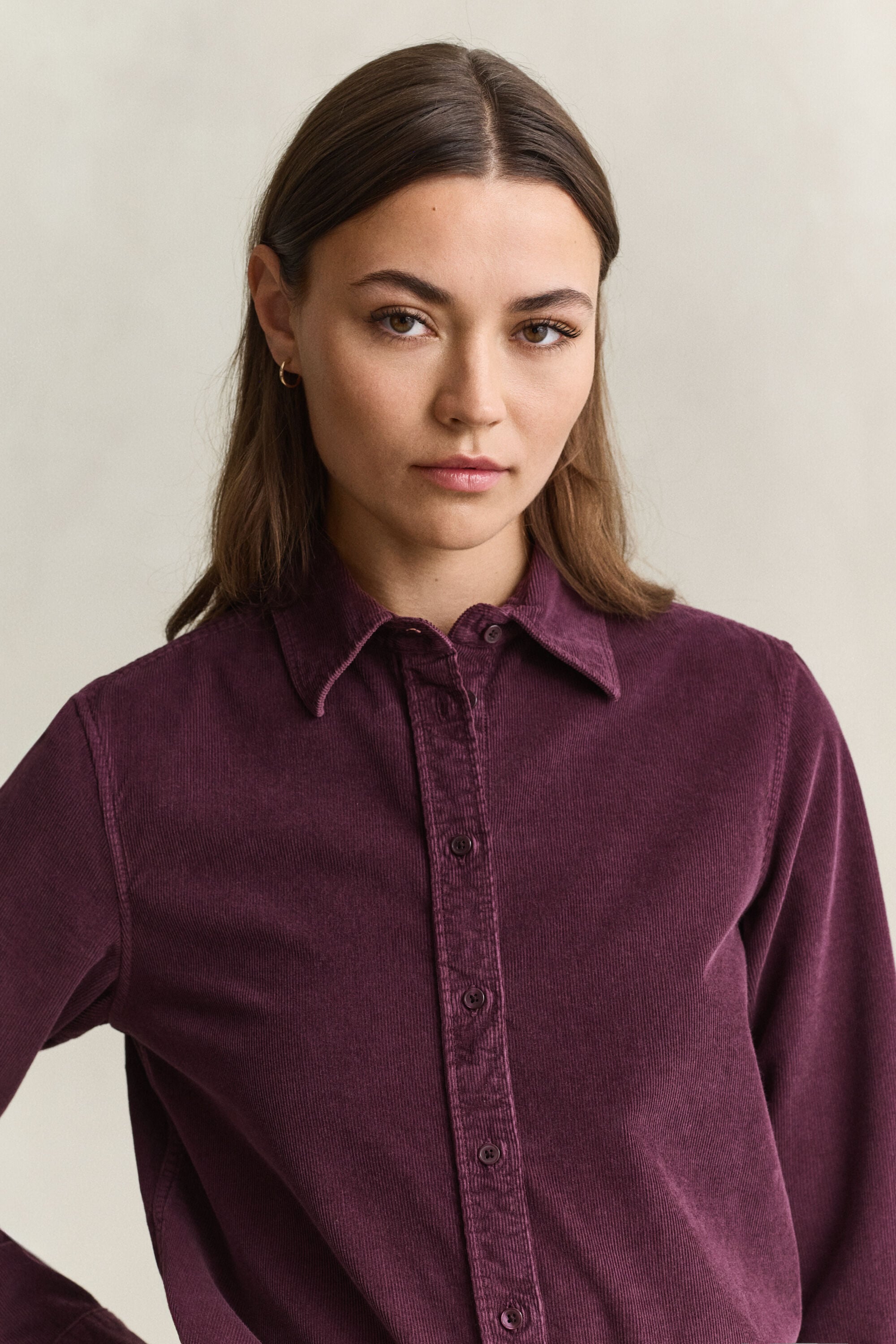 Camisa de bombazina regular fit