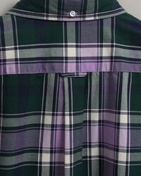 Camisa de sarja em xadrez oversized