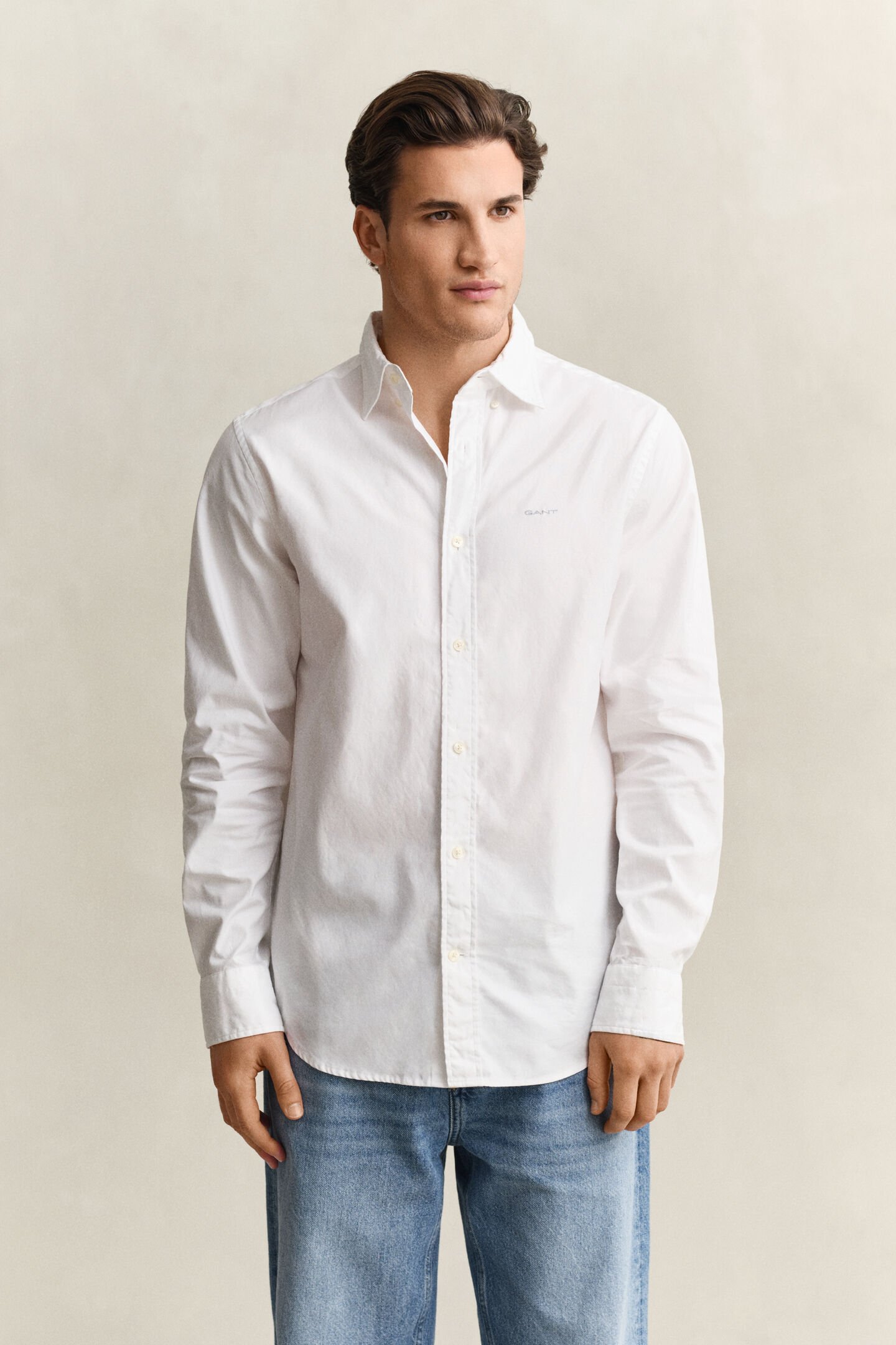 Camisa Oxford pinpoint