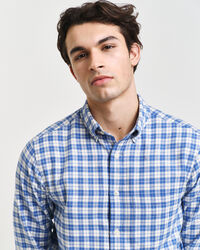 Camisa de flanela com padrão de xadrez regular fit