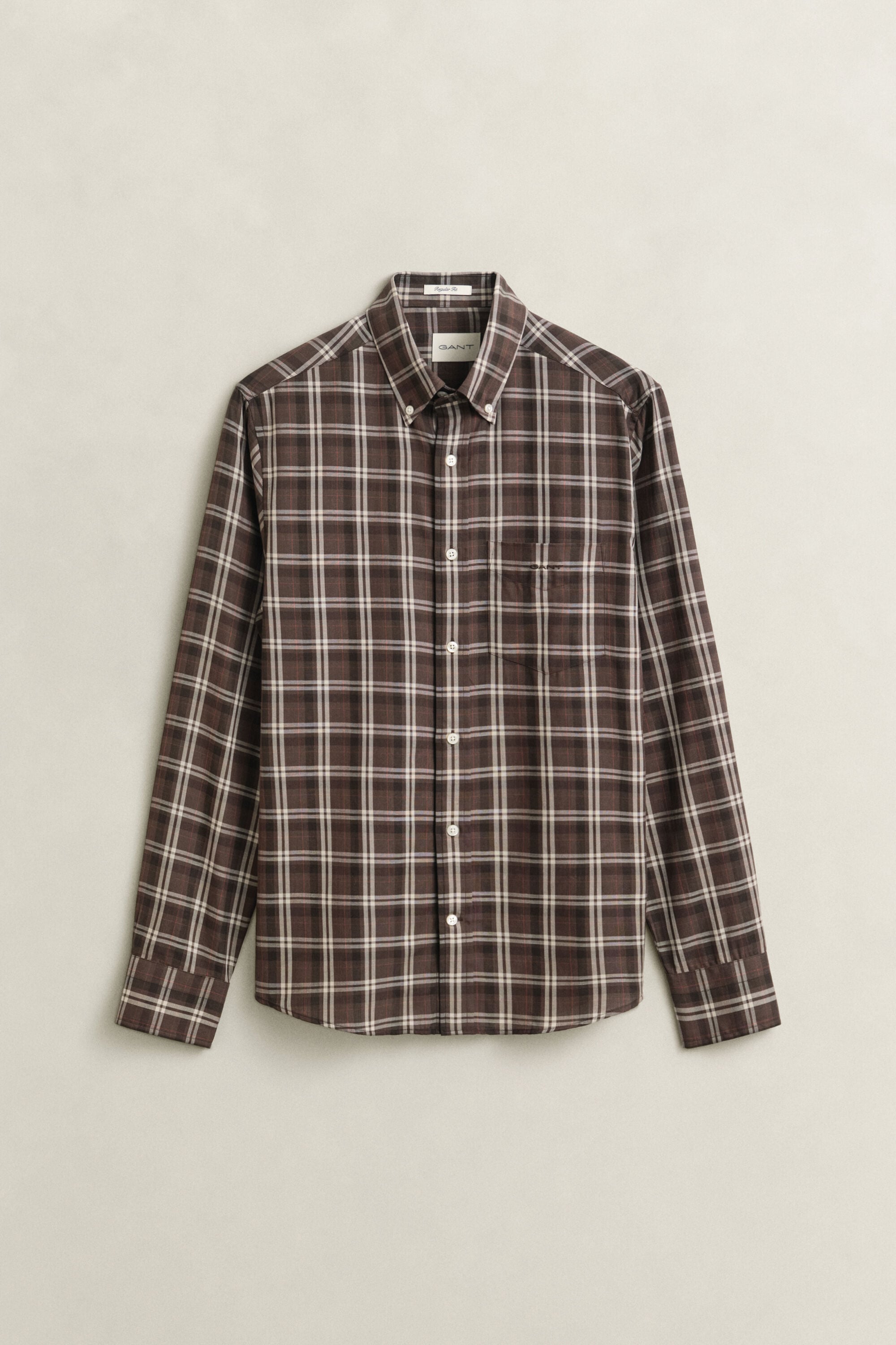 Camisa de sarja com padrão de xadrez