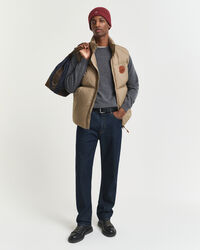 Camisola de malha com decote redondo em lã extrafina