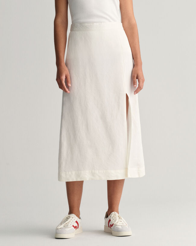 Saia média em mistura de linho