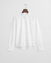 Blusa com folhos Oxford Classic