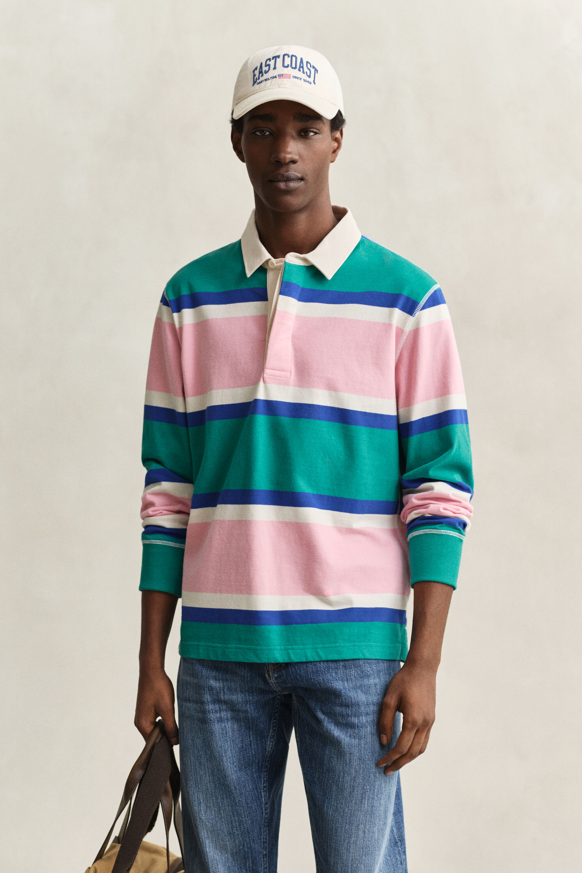 Rugger às riscas em bloco