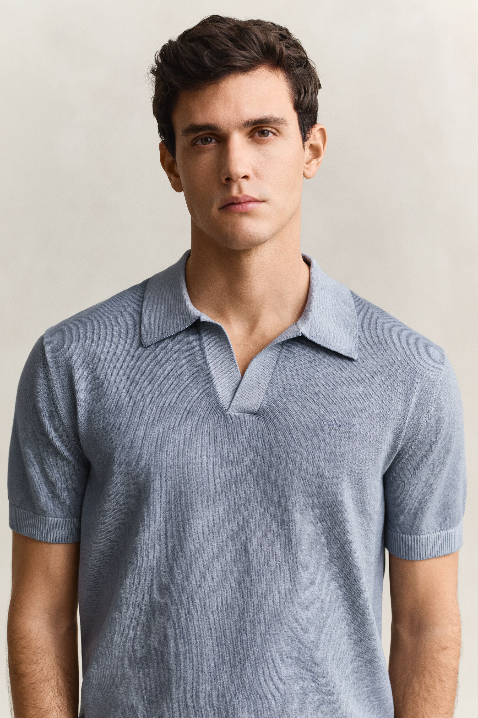 Camisola de malha tipo polo Sunfaded