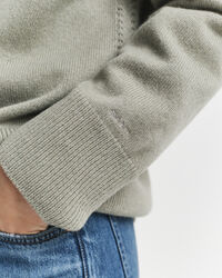 Casaco de malha em mistura de lã e caxemira