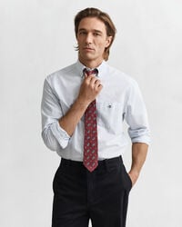 Camisa Oxford clássica com riscas finas regular fit