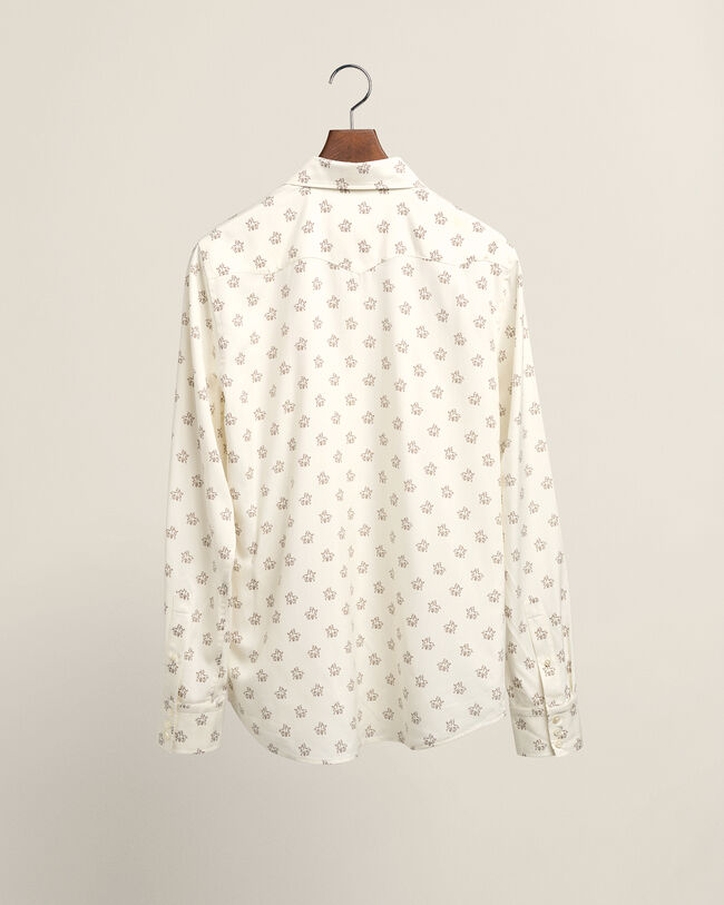 Camisa Western em seda Wrangler x GANT slim fit