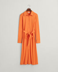 Vestido-camisa em jersey slim fit