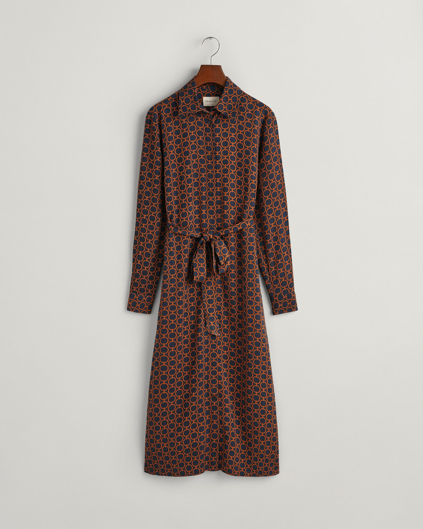 Vestido-camisa Geometric slim fit