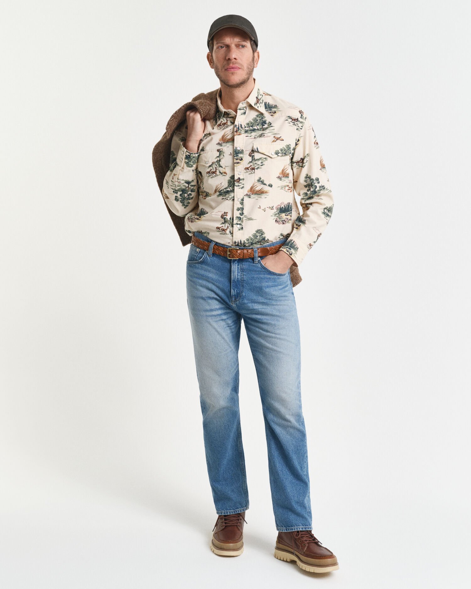 Camisa com estampado Rodeo relaxed fit