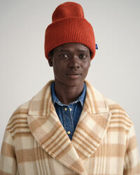 Sobretudo com padrão de xadrez