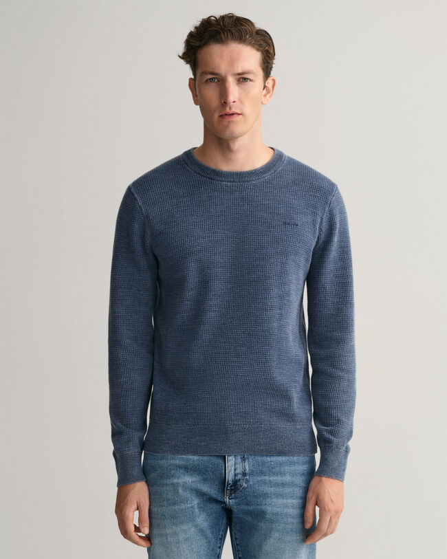 Sweatshirt com decote redondo Sunfaded