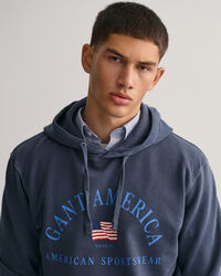 Sweatshirt com capuz GANT USA Sunfaded