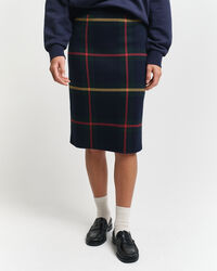 Saia com padrão de xadrez