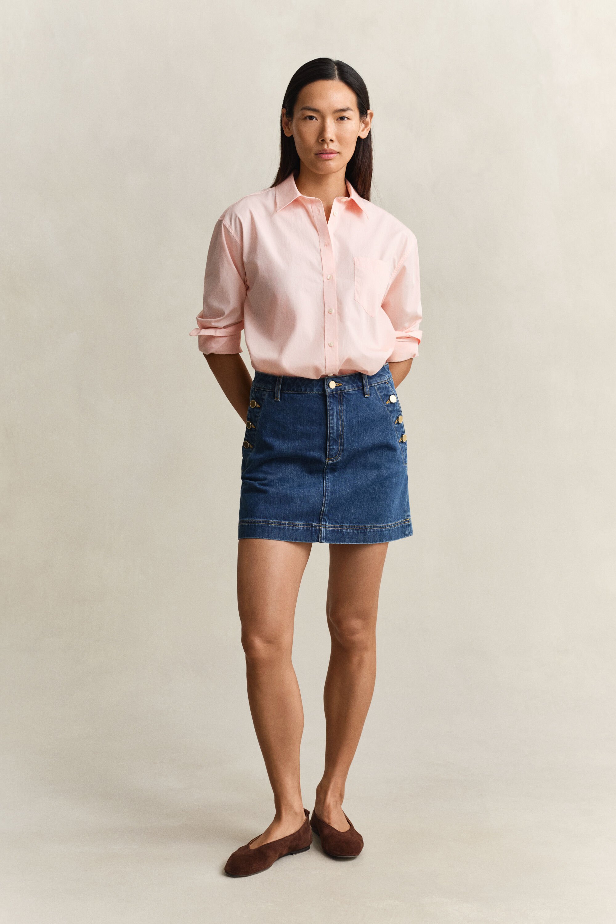 Camisa em popelina Classic relaxed fit