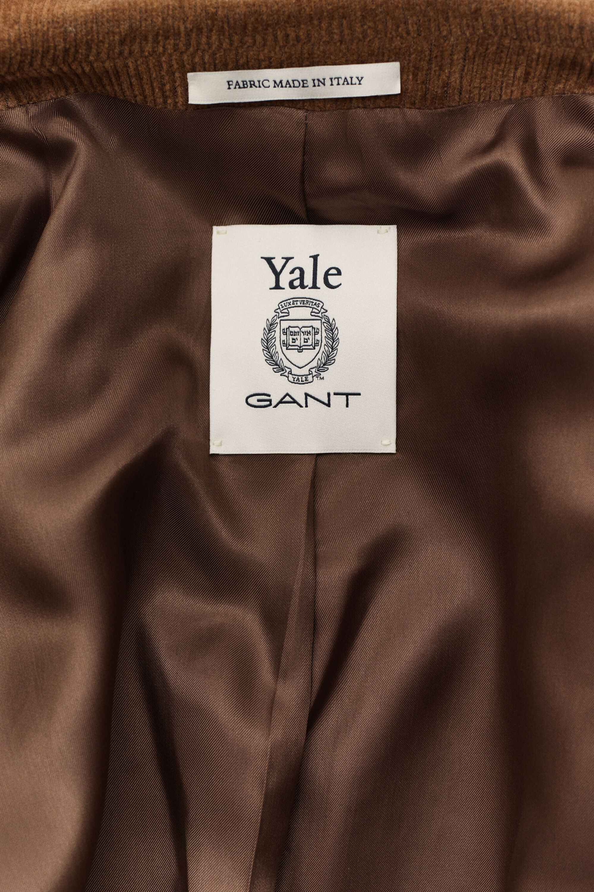 Blazer em bombazina e lã Gant x Yale