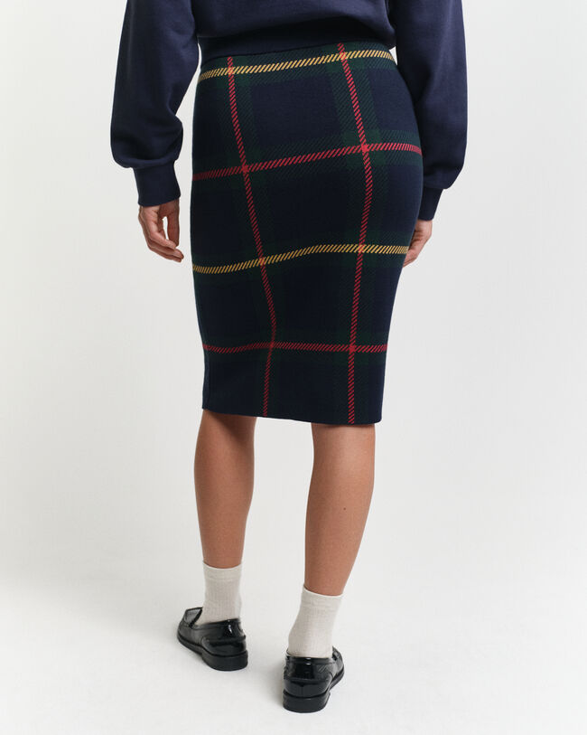 Saia com padrão de xadrez