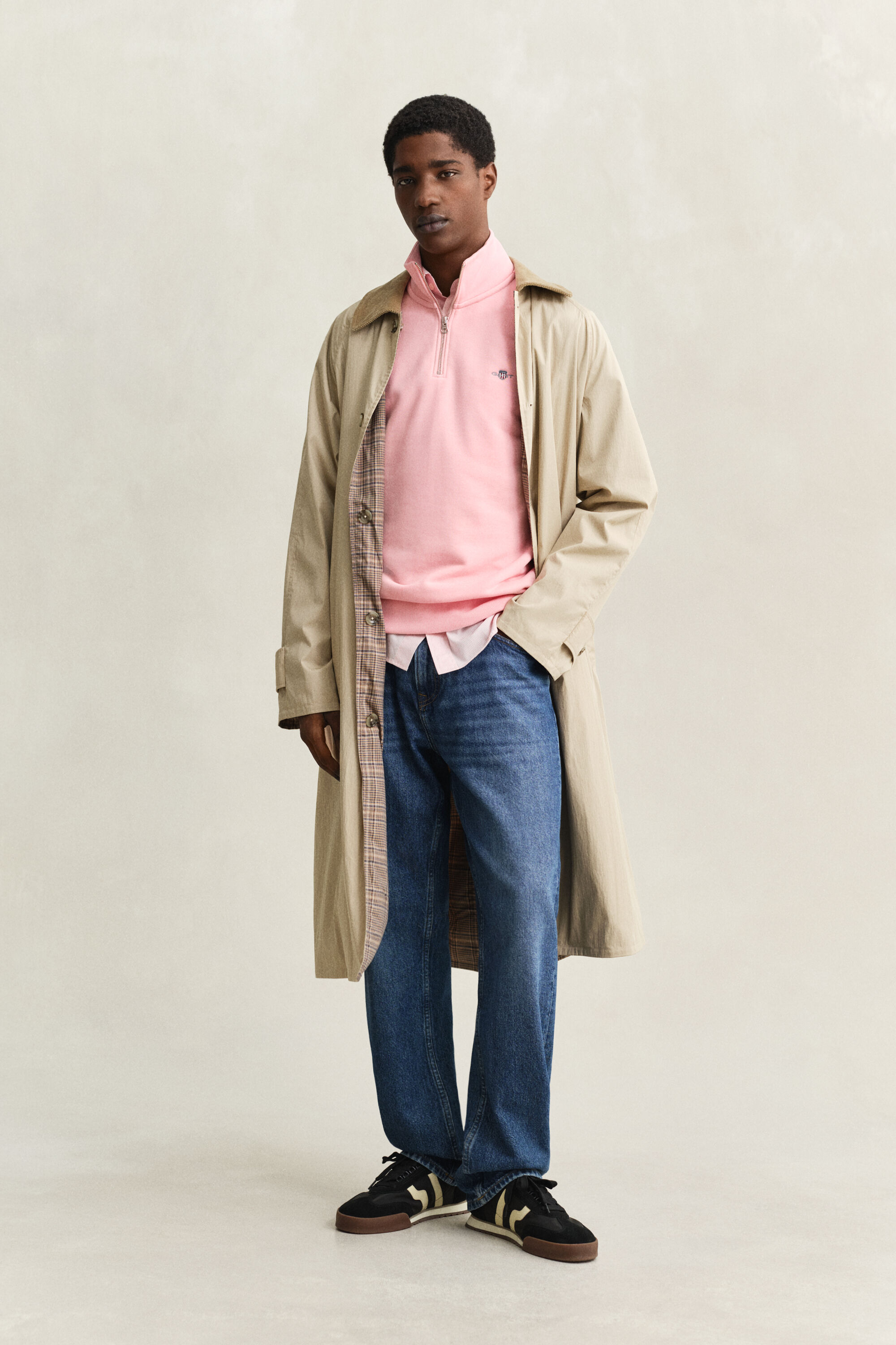 Sweatshirt com meio fecho Shield