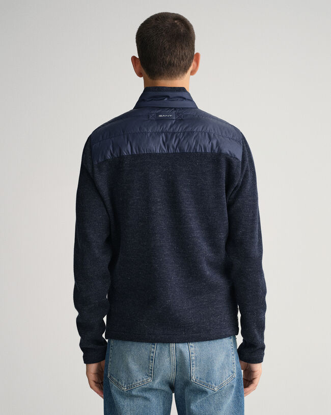 Blusão acolchoado leve Mixed Media